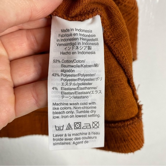 Madewell Terracotta Crosshatch Tie-Strap Tank Top L‎ - Picture 7 of 8